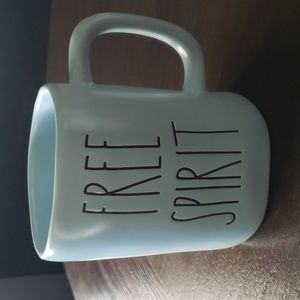 Rae Dunn Sky Blue Free Spirit Mug